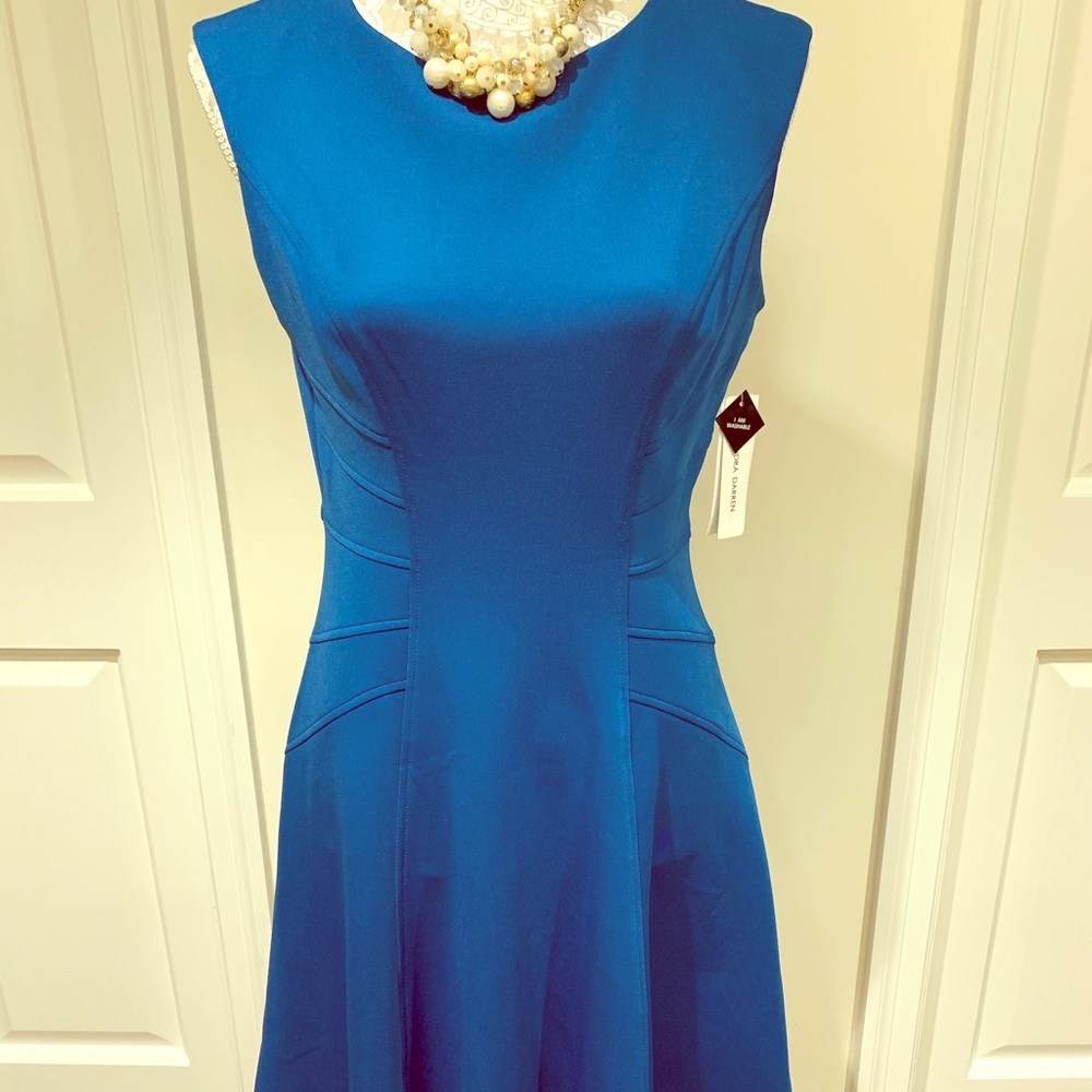 Beautiful size 8, teal,  a-line dress.